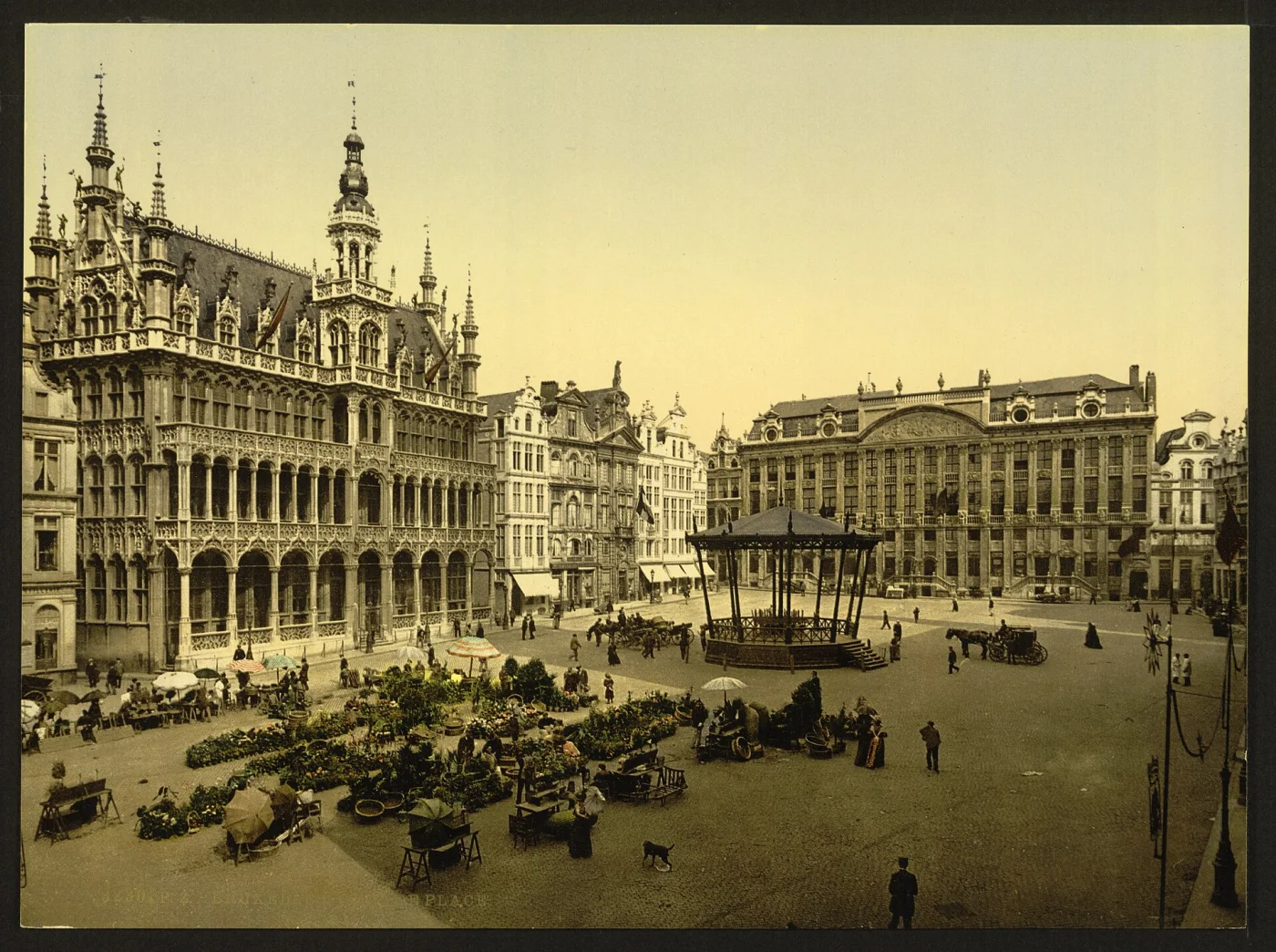 De Grote Markt en het stadhuis