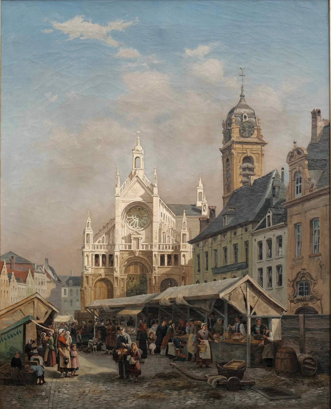 De Sint-Katelijnekerk in 1874