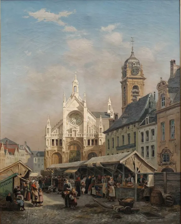 De Sint-Katelijnekerk in 1874